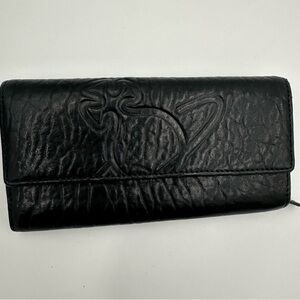 Vivienne Westwood Black Embossed Wallet